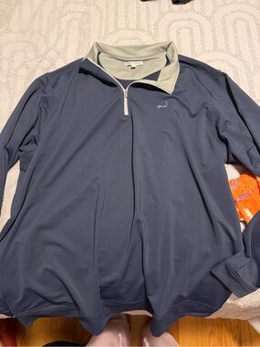 Peter Millar Navy Lightweight Quarter-Zip with Cape Cod Logo